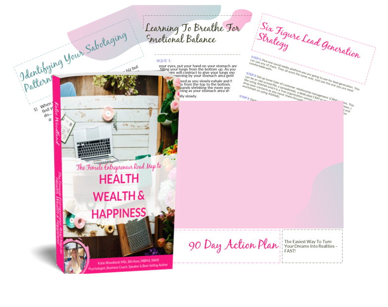 FREE Book For Female Entrepreneurs Packed With 30+ Techniques To Help You Create Perfect Health, Wealth And Happiness In Your Life Through Your Business!